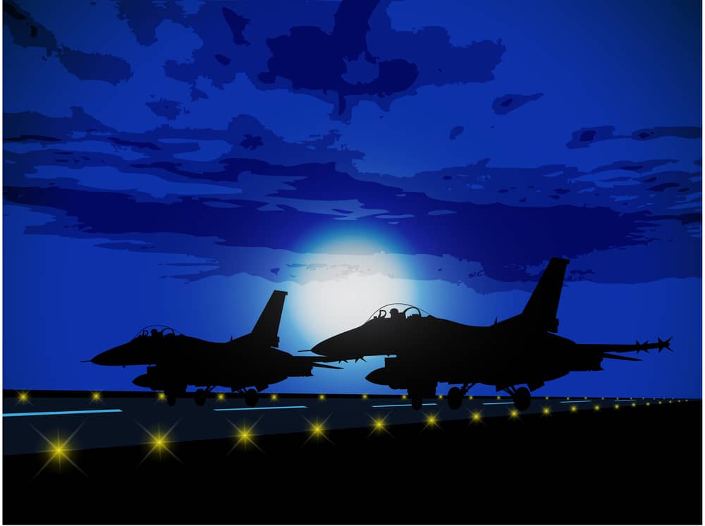 Military aircrafts need the best night vision for flying