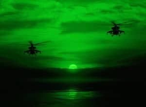 Night vision devices have been very helpful, especially in the military.